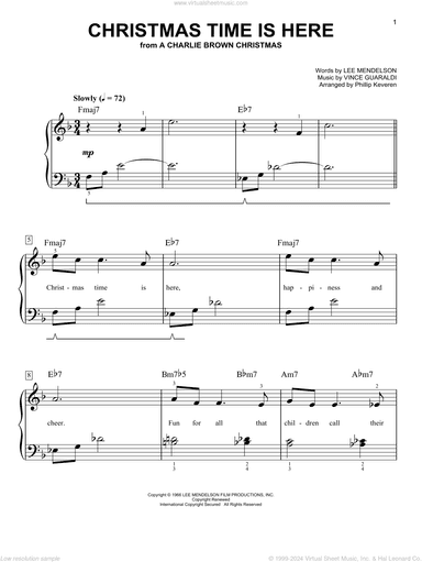 Christmas Time Is Here (arr. Phillip Keveren)