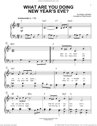 What Are You Doing New Year's Eve? (arr. Phillip Keveren)