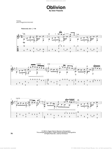 Oblivion (arr. Celil Refik Kaya)