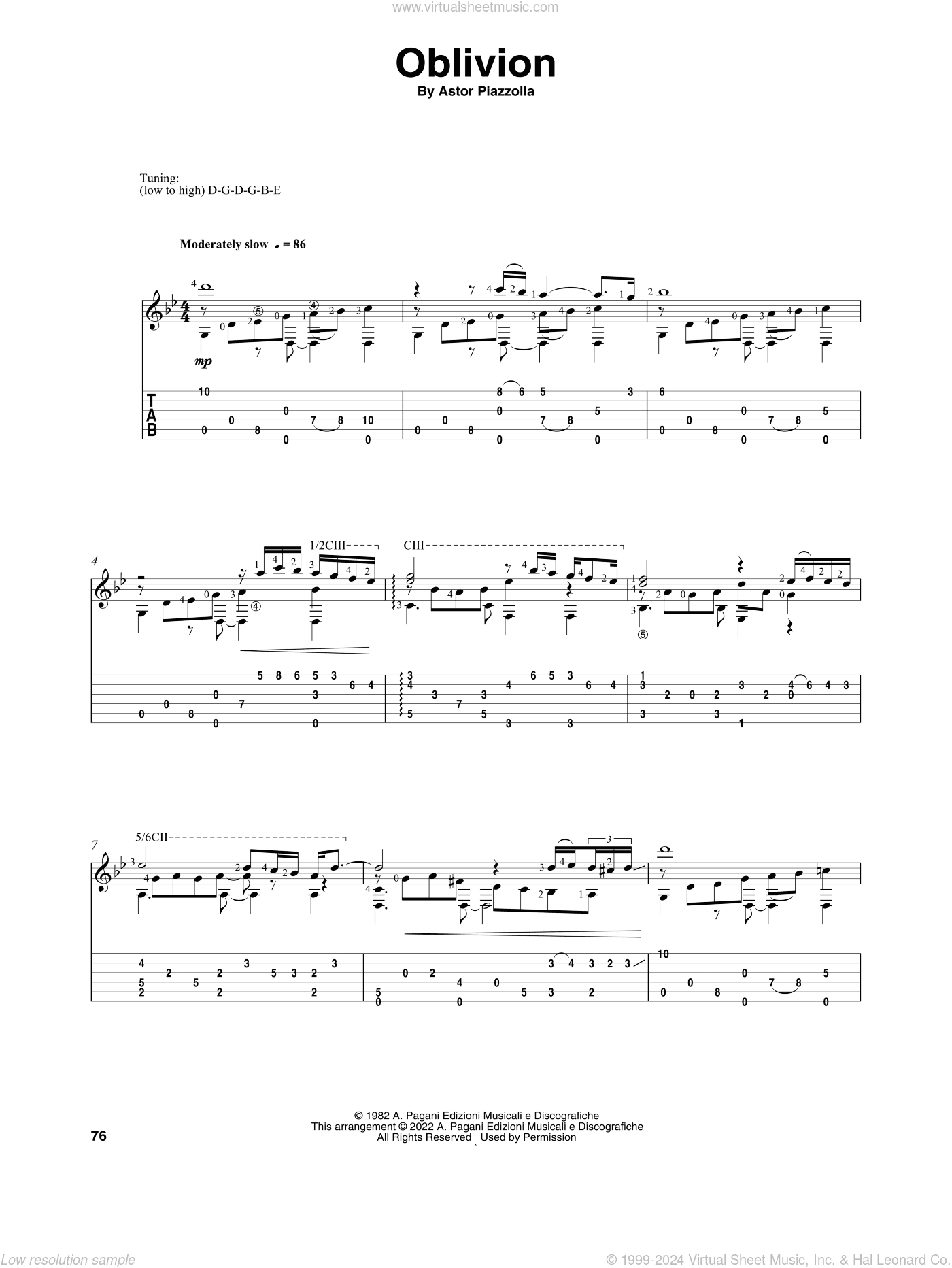 Oblivion (arr. Celil Refik Kaya)