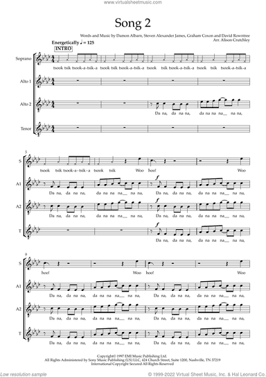 Song 2 (arr. Alison Crutchley)