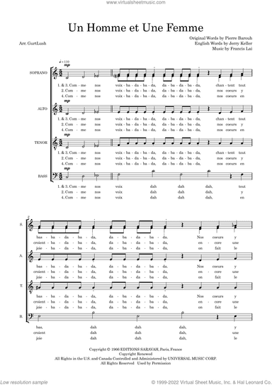 Un Homme et Une Femme (arr. Sam Burns)
