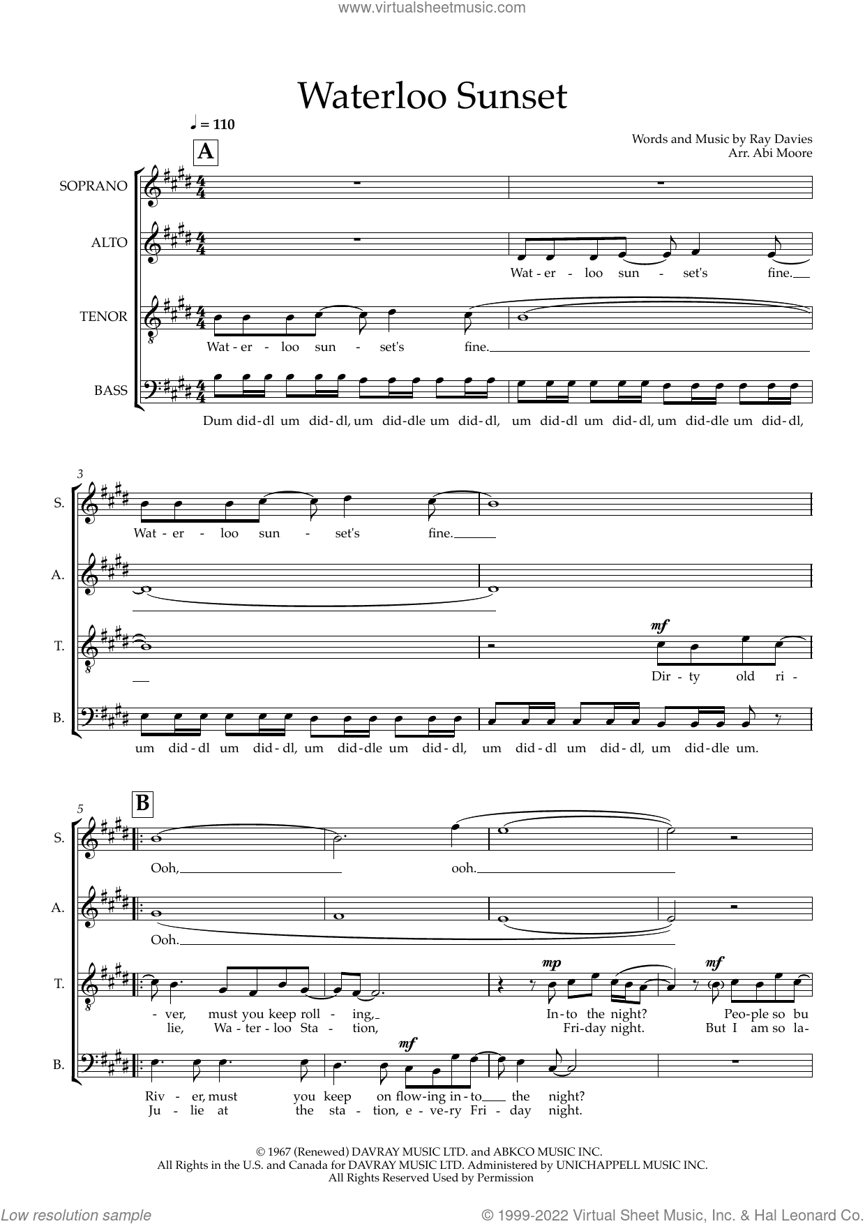 Waterloo Sunset (arr. Abi Moore)