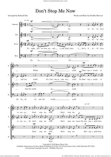 Don't Stop Me Now (arr. Richard Salt)