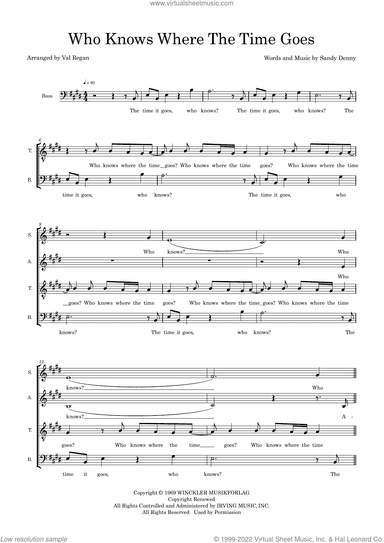 Who Knows Where The Time Goes (arr. Val Regan)