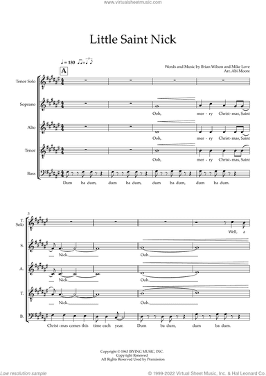Little Saint Nick (arr. Abi Moore)
