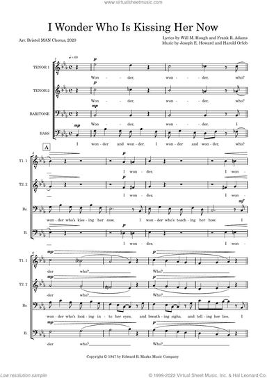 I Wonder Who Is Kissing Her Now (arr. Sam Burns)