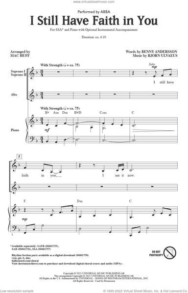 I Still Have Faith In You (arr. Mac Huff)