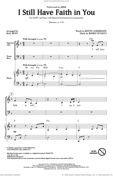 I Still Have Faith In You (arr. Mac Huff)