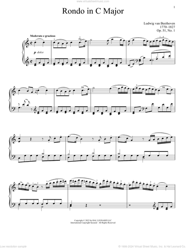 Rondo In C Major, Op. 51, No. 1