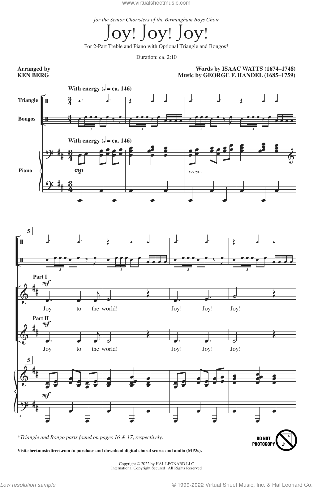 Joy! Joy! Joy! (arr. Ken Berg)