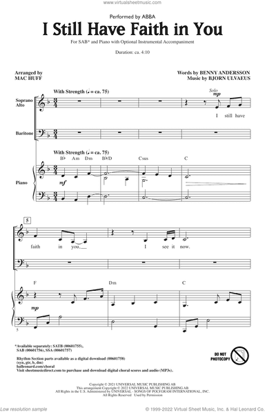 I Still Have Faith In You (arr. Mac Huff)