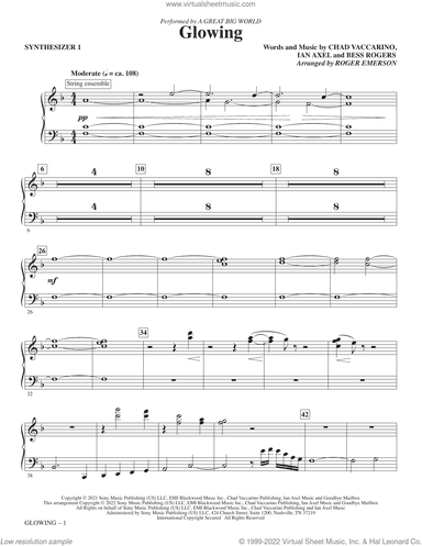 Glowing (arr. Roger Emerson) (complete set of parts)