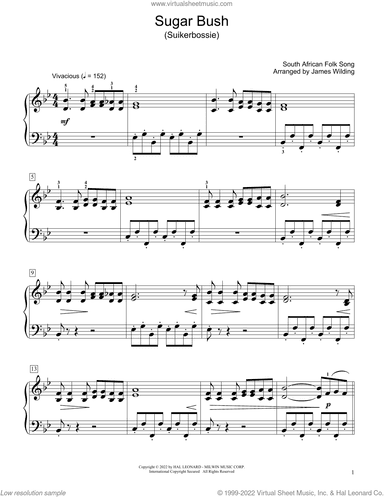 Sugar Bush (Suikerbossie) (arr. James Wilding)