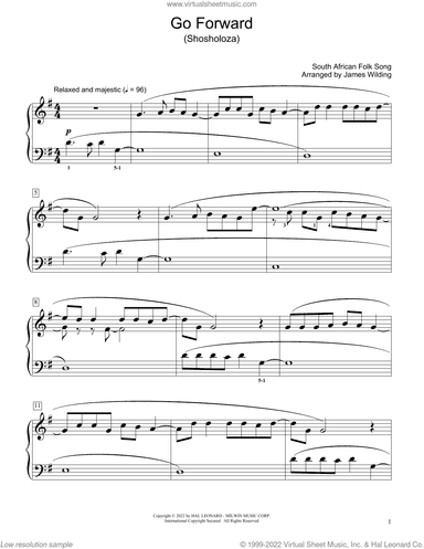 Go Forward (Shosholoza) (arr. James Wilding)