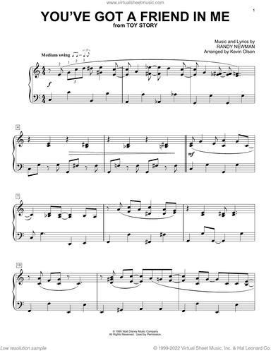 You've Got A Friend In Me (from Toy Story) (arr. Kevin Olson)