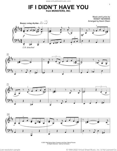 If I Didn't Have You (from Monsters, Inc.) (arr. Kevin Olson)