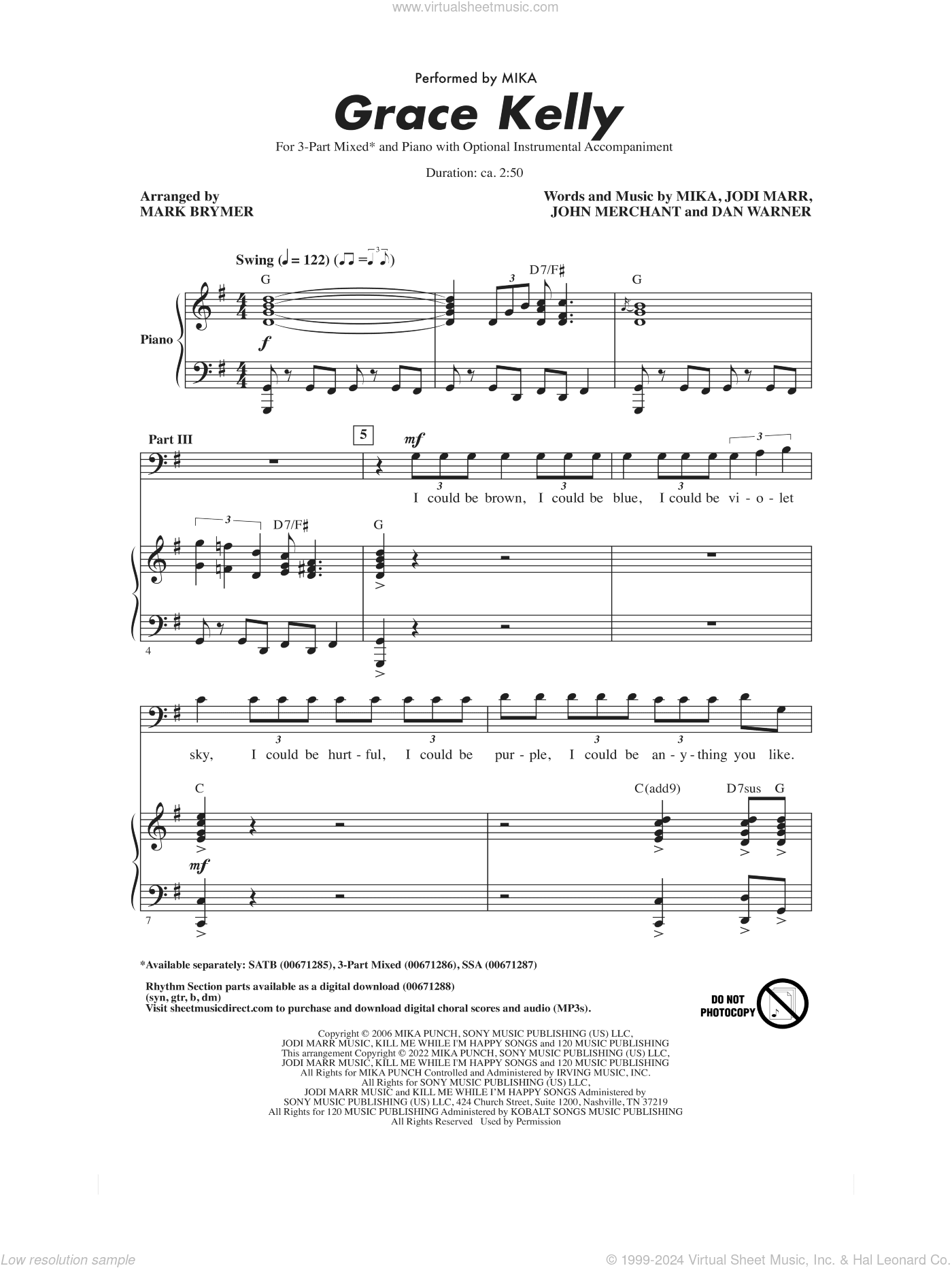 Grace Kelly (arr. Mark Brymer)