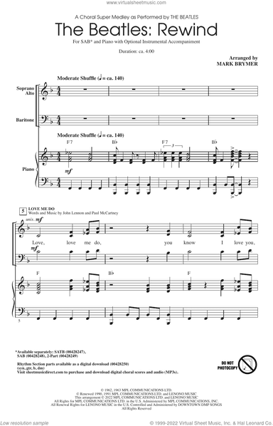 The Beatles: Rewind (Medley) (arr. Mark Brymer)