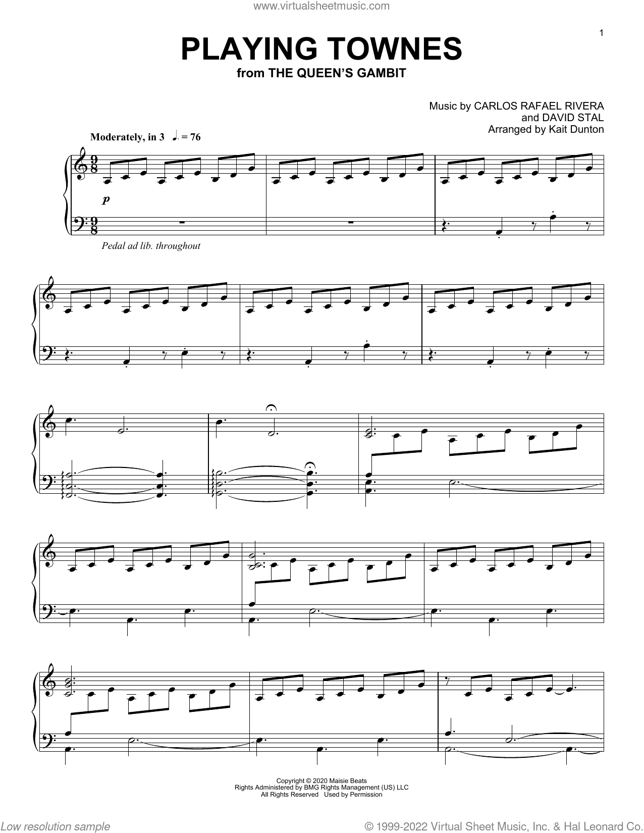 Playing Townes (from The Queen's Gambit)