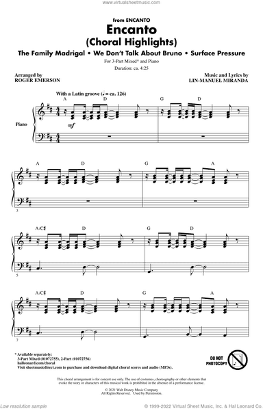Encanto (Choral Highlights) (arr. Roger Emerson)