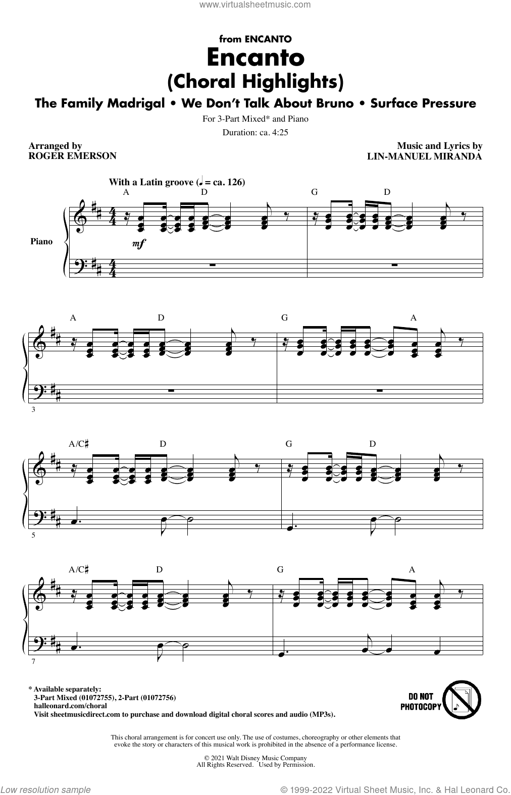 Encanto (Choral Highlights) (arr. Roger Emerson)