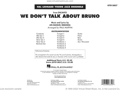 We Don't Talk About Bruno (from Encanto) (arr. Paul Murtha)