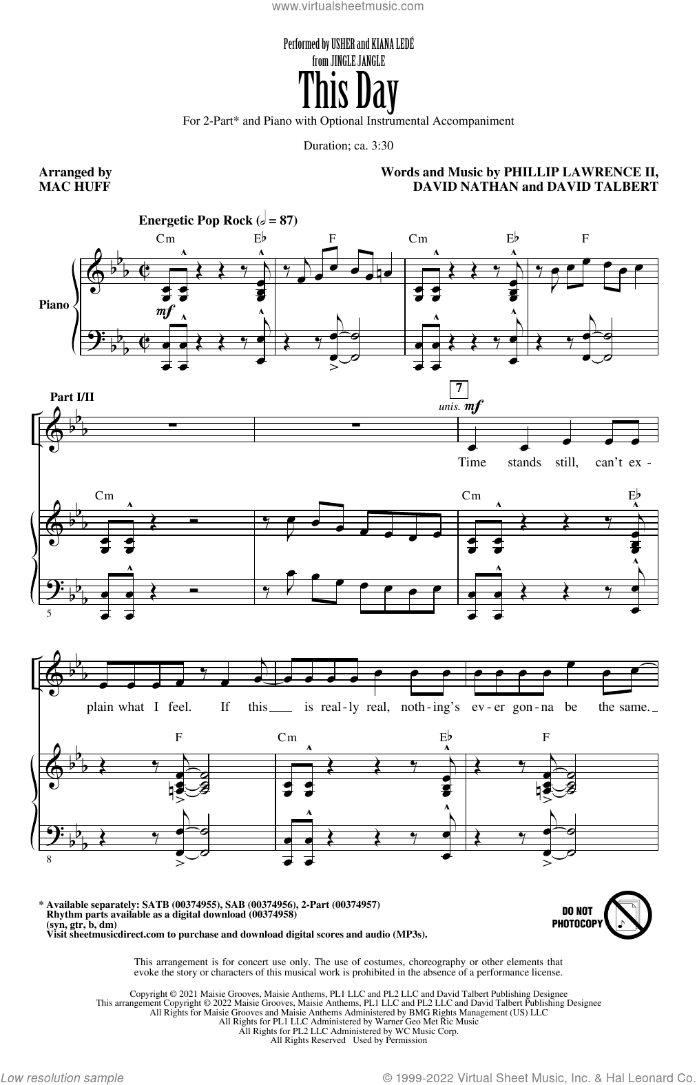 This Day (from Jingle Jangle) (arr. Mac Huff)