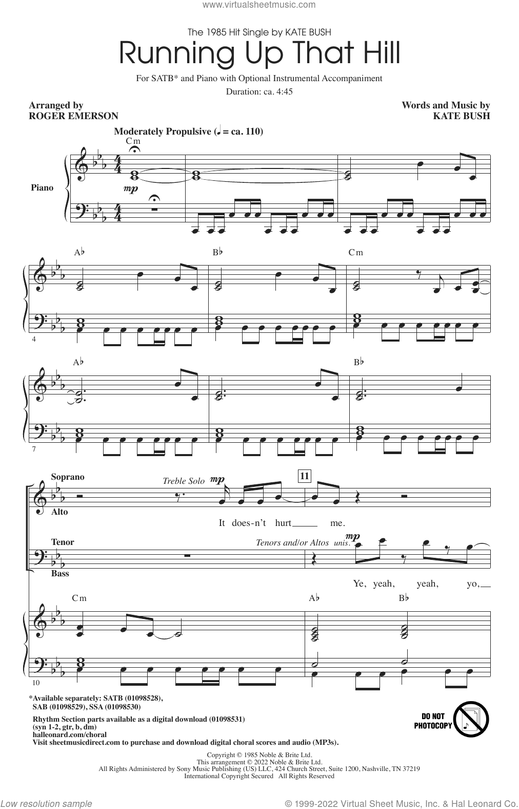Running Up That Hill (arr. Roger Emerson)