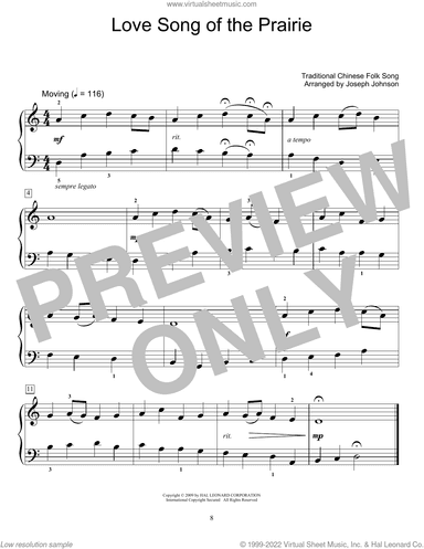 Love Song Of The Prairie (arr. Joseph Johnson)