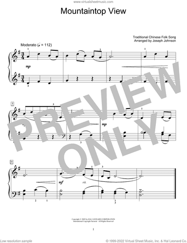 Mountaintop View (arr. Joseph Johnson)