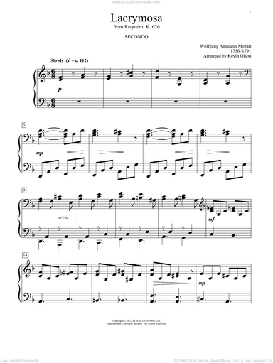 Lacrymosa (arr. Kevin Olson)