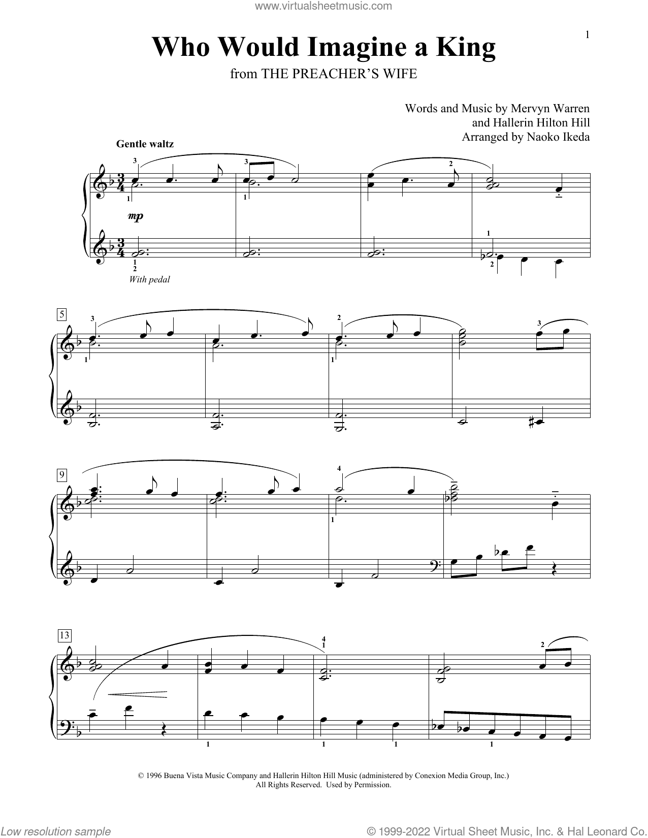 Who Would Imagine A King (arr. Naoko Ikeda)