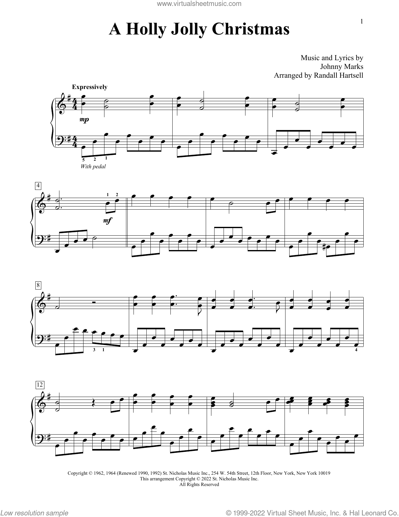 A Holly Jolly Christmas (arr. Randall Hartsell)
