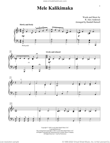 Mele Kalikimaka (arr. Randall Hartsell)