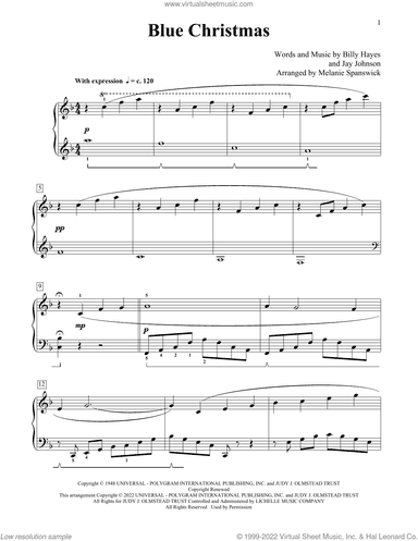 Blue Christmas (arr. Melanie Spanswick)