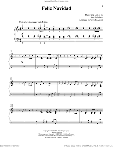 Feliz Navidad (arr. Glenda Austin)