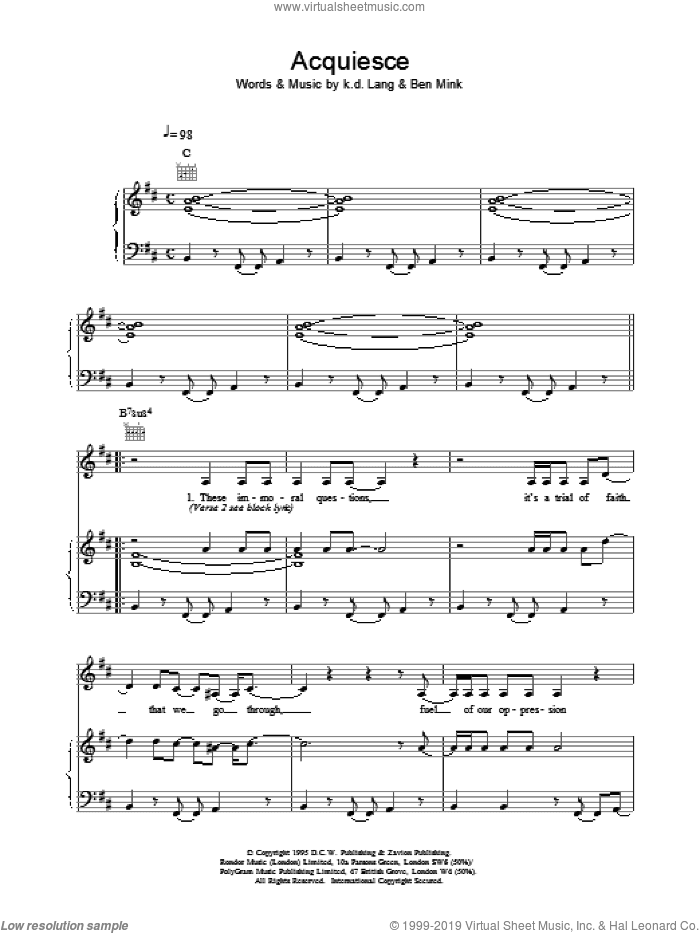 Acquiesce
