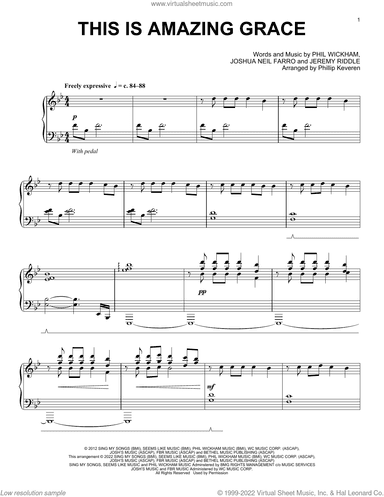 This Is Amazing Grace (arr. Phillip Keveren)