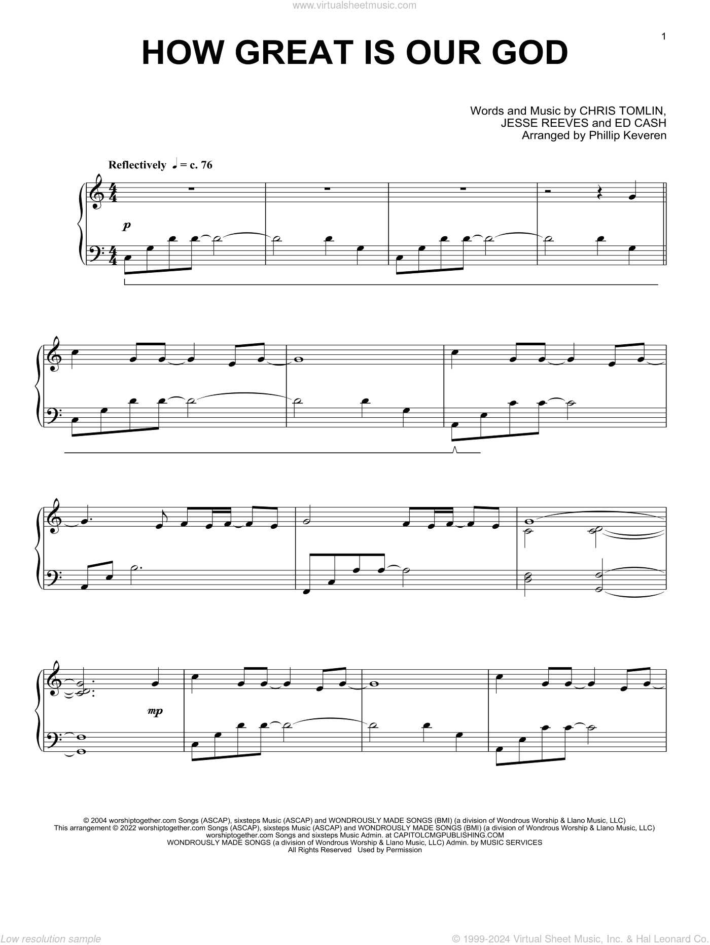 How Great Is Our God (arr. Phillip Keveren)