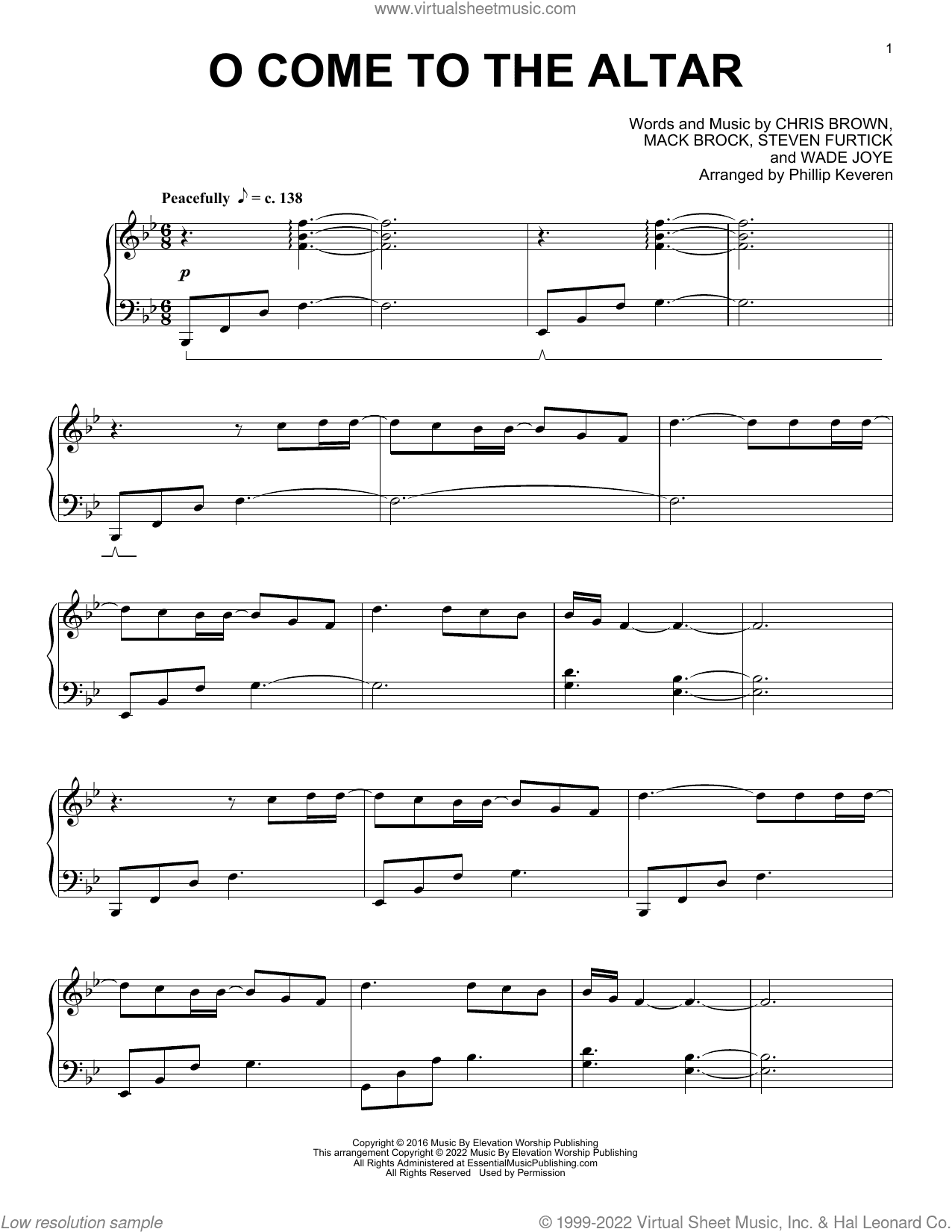 O Come To The Altar (arr. Phillip Keveren)