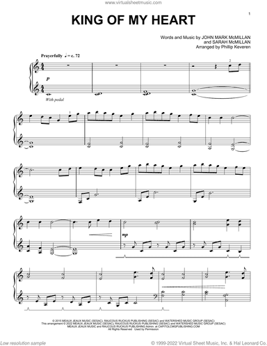 King Of My Heart (arr. Phillip Keveren)