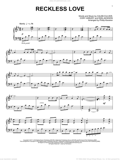 Reckless Love (arr. Phillip Keveren)