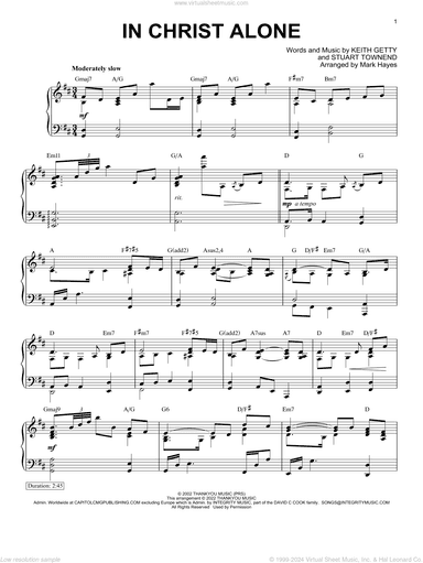 In Christ Alone (arr. Mark Hayes)