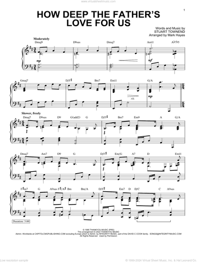 How Deep The Father's Love For Us (arr. Mark Hayes)