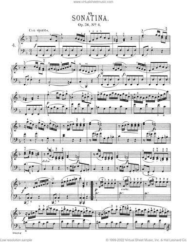 Sonatina In F Major, Op. 36, No. 4
