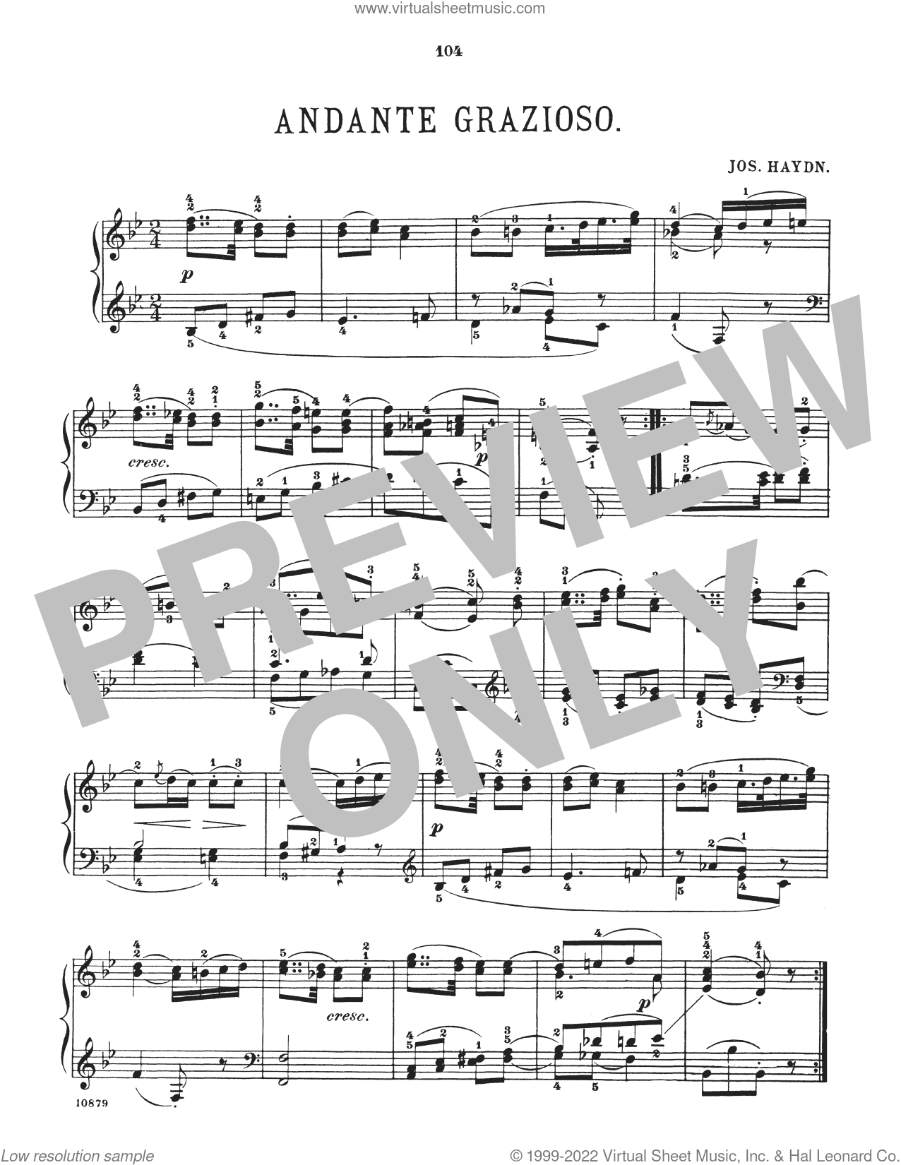 Andante Grazioso In B-Flat Major