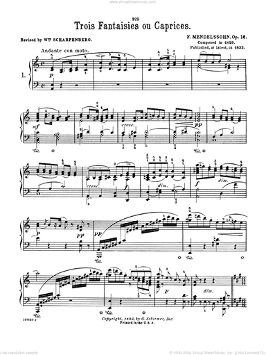 Fantasia In A Minor, Op. 16, No. 1