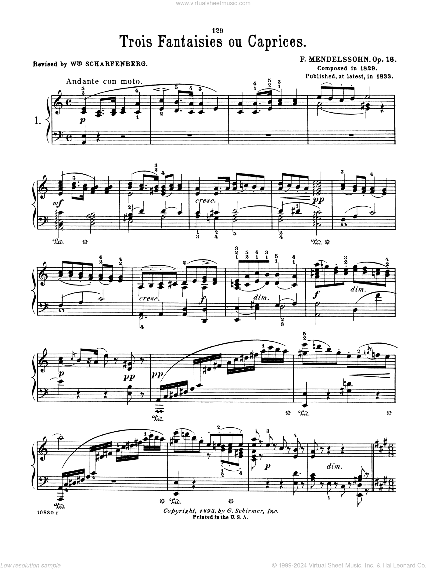 Fantasia In A Minor, Op. 16, No. 1