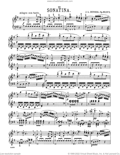 Sonatina In G Major, Op. 20, No. 1